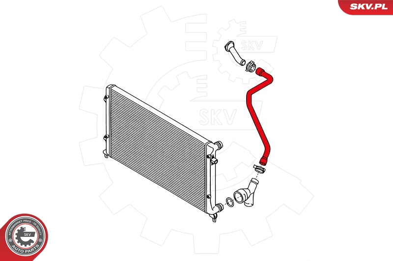 Radiator Hose (Below)  Art. 24SKV353