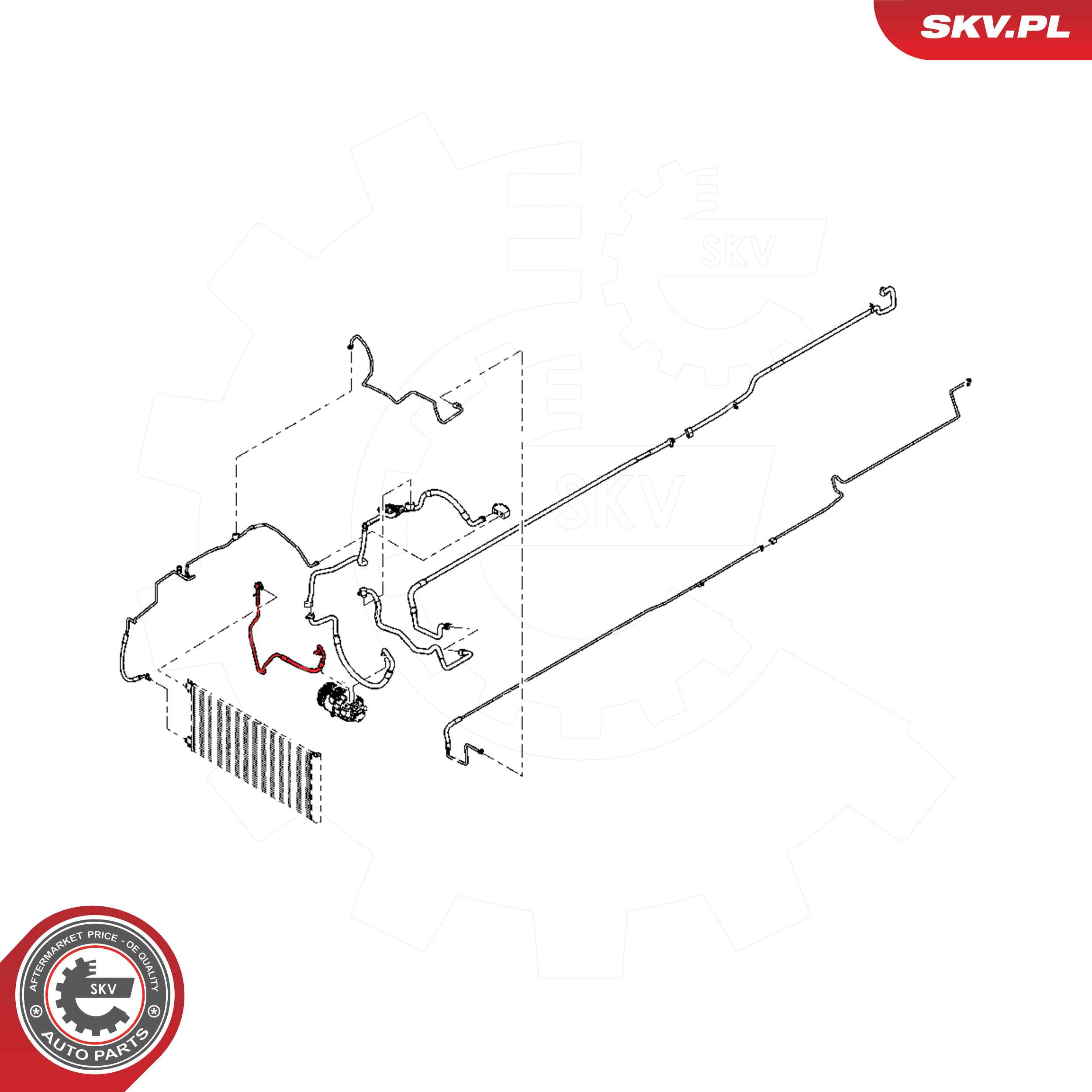 High-/Low Pressure Line, air conditioning  Art. 54SKV619