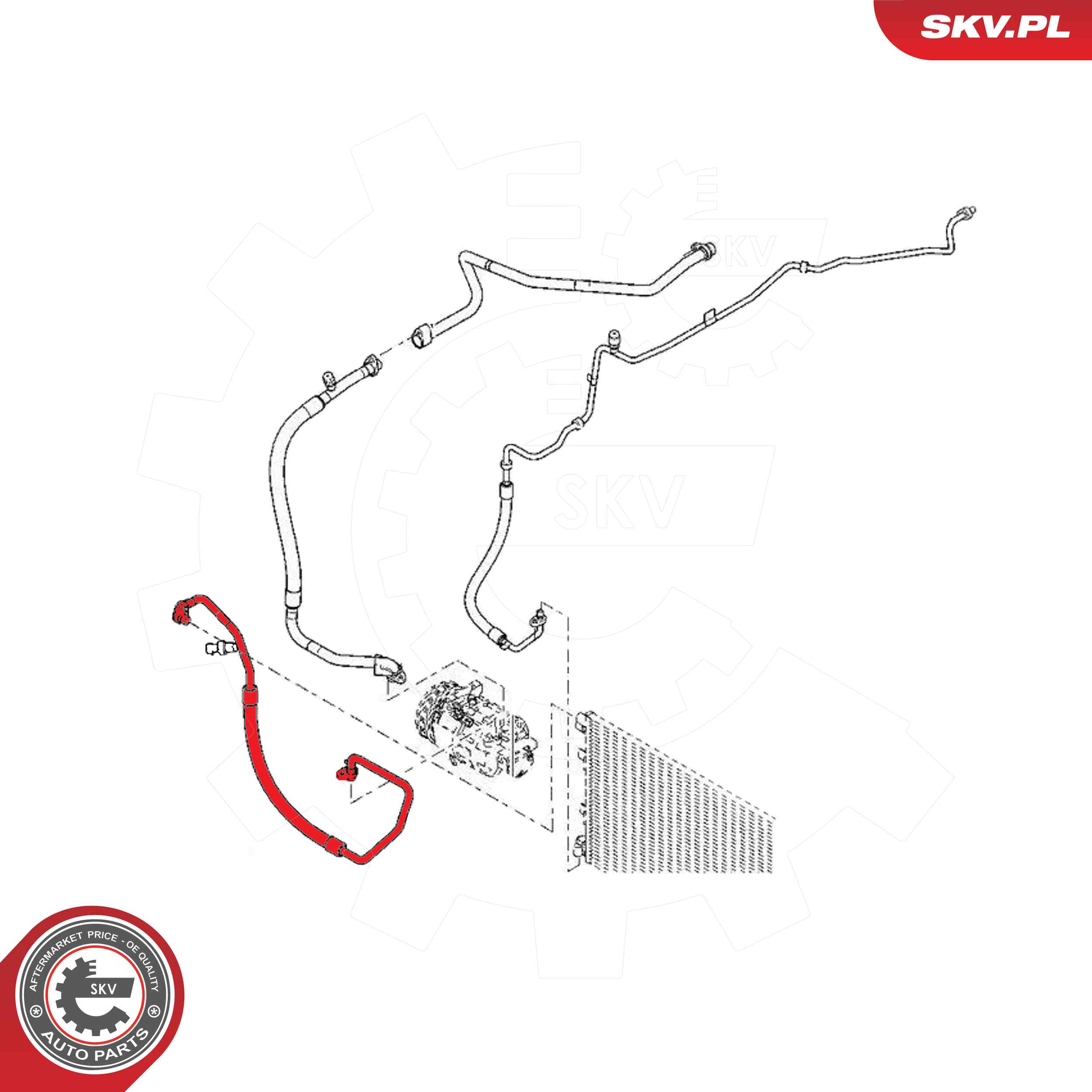 High-/Low Pressure Line, air conditioning  Art. 54SKV664