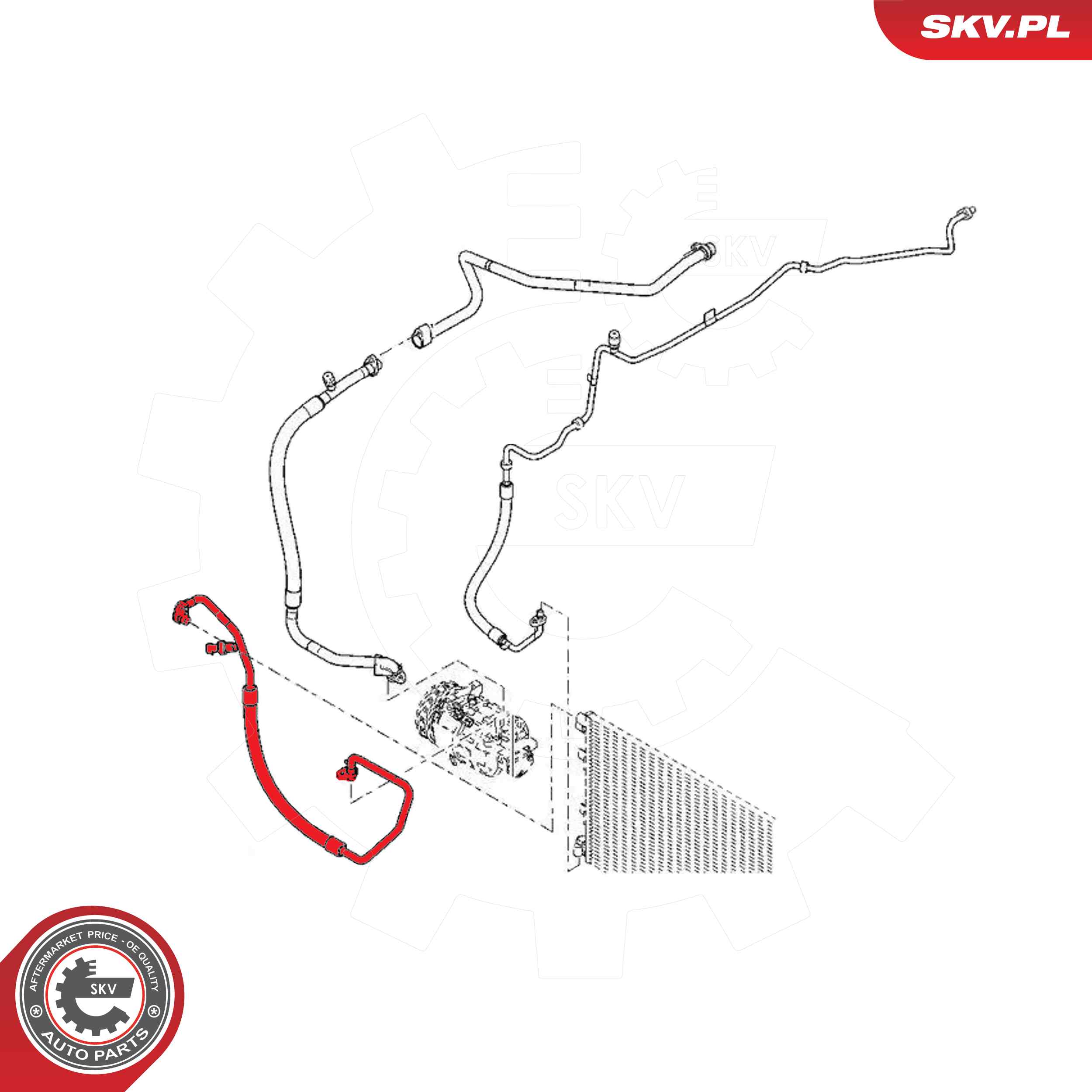 High-/Low Pressure Line, air conditioning  Art. 54SKV665