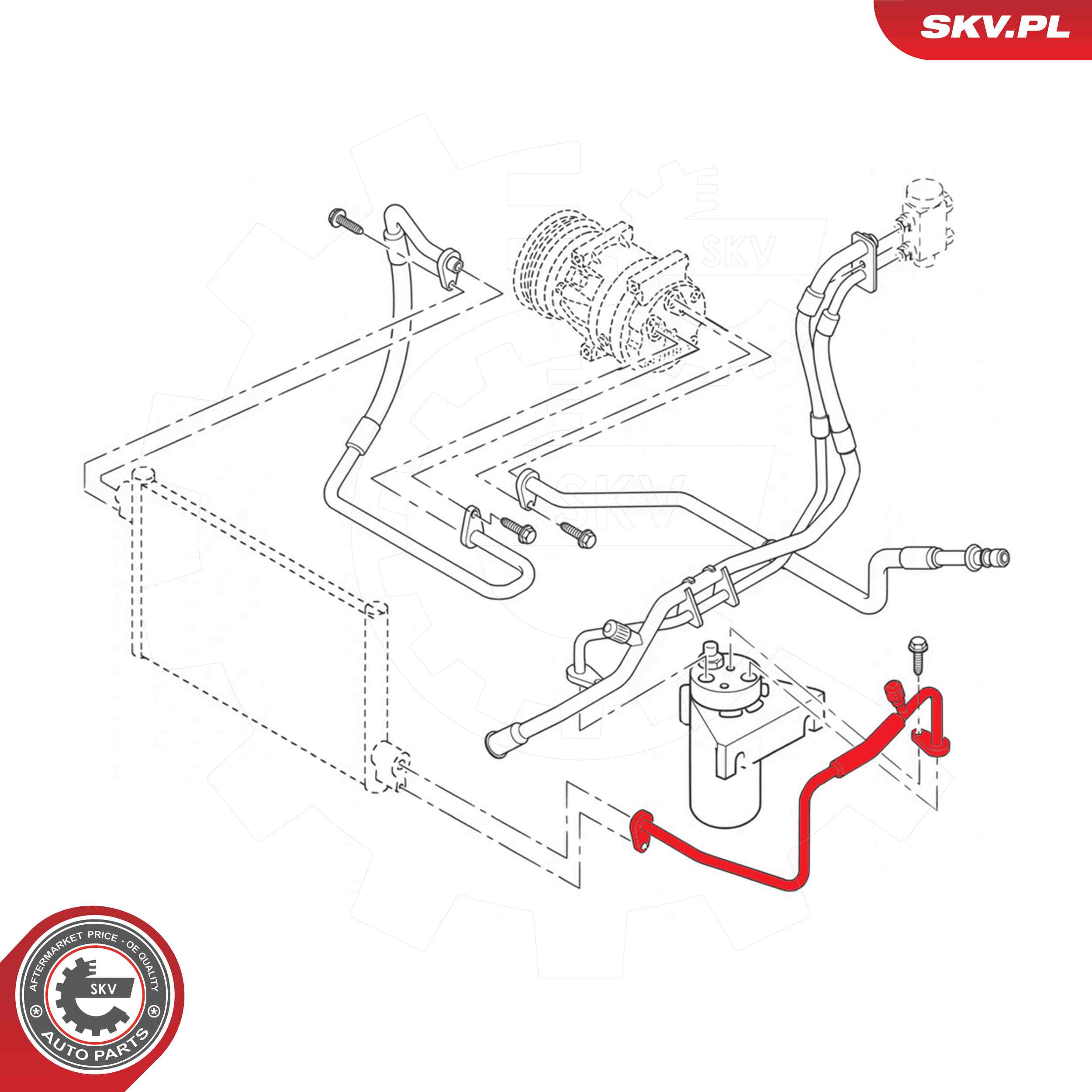 High-/Low Pressure Line, air conditioning  Art. 54SKV692