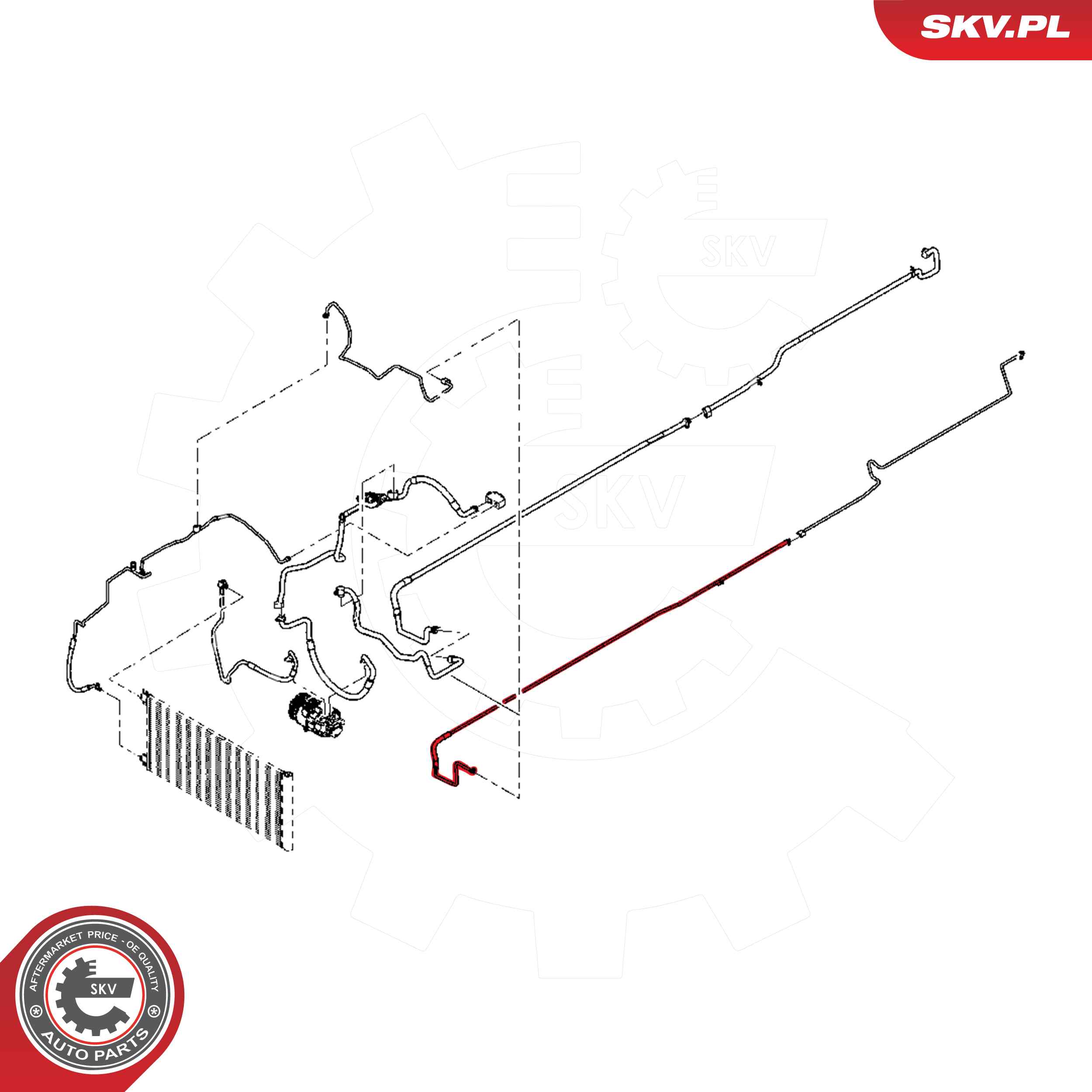 High-/Low Pressure Line, air conditioning  Art. 54SKV697