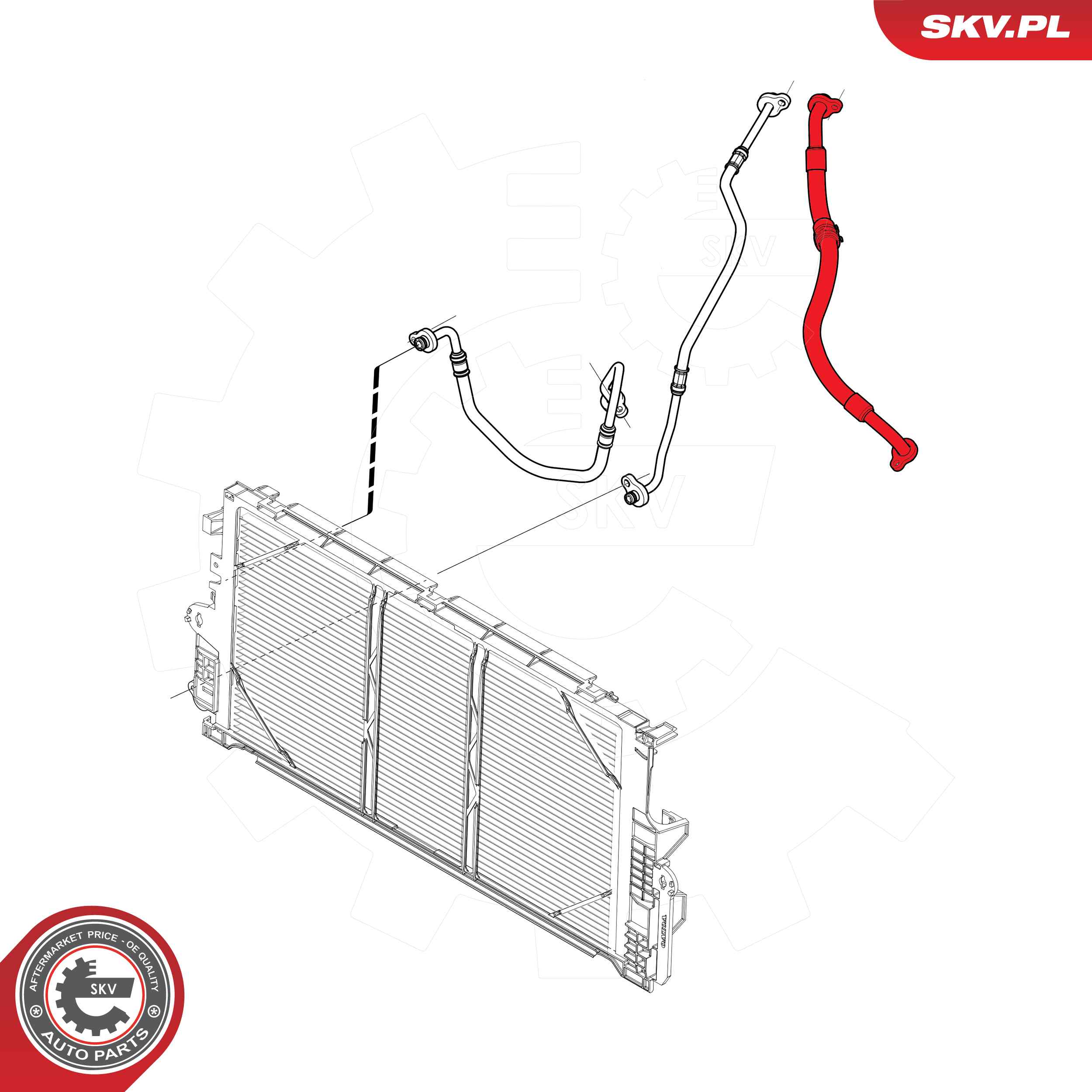 High-/Low Pressure Line, air conditioning  Art. 54SKV713