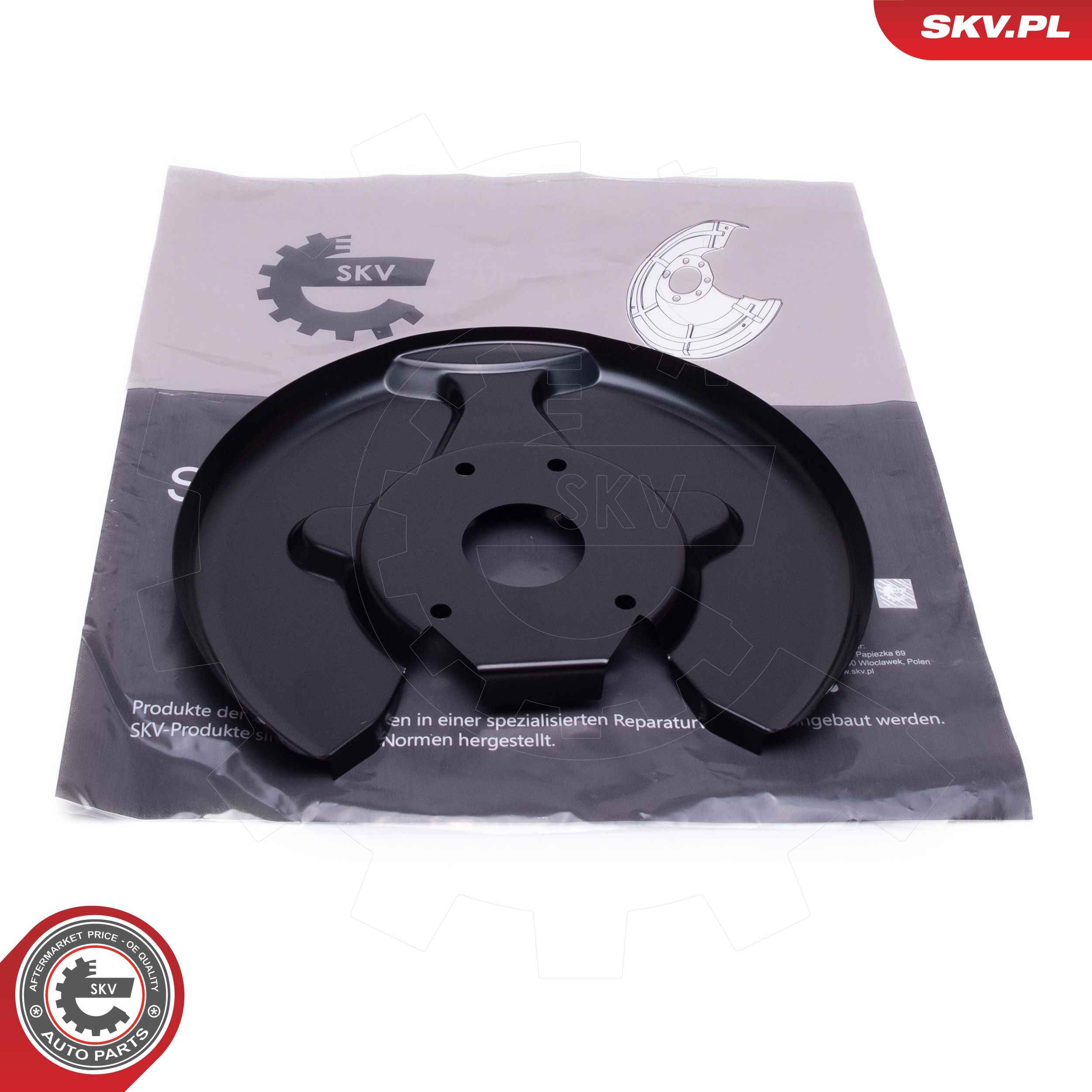 Splash Guard, brake disc  Art. 57SKV010