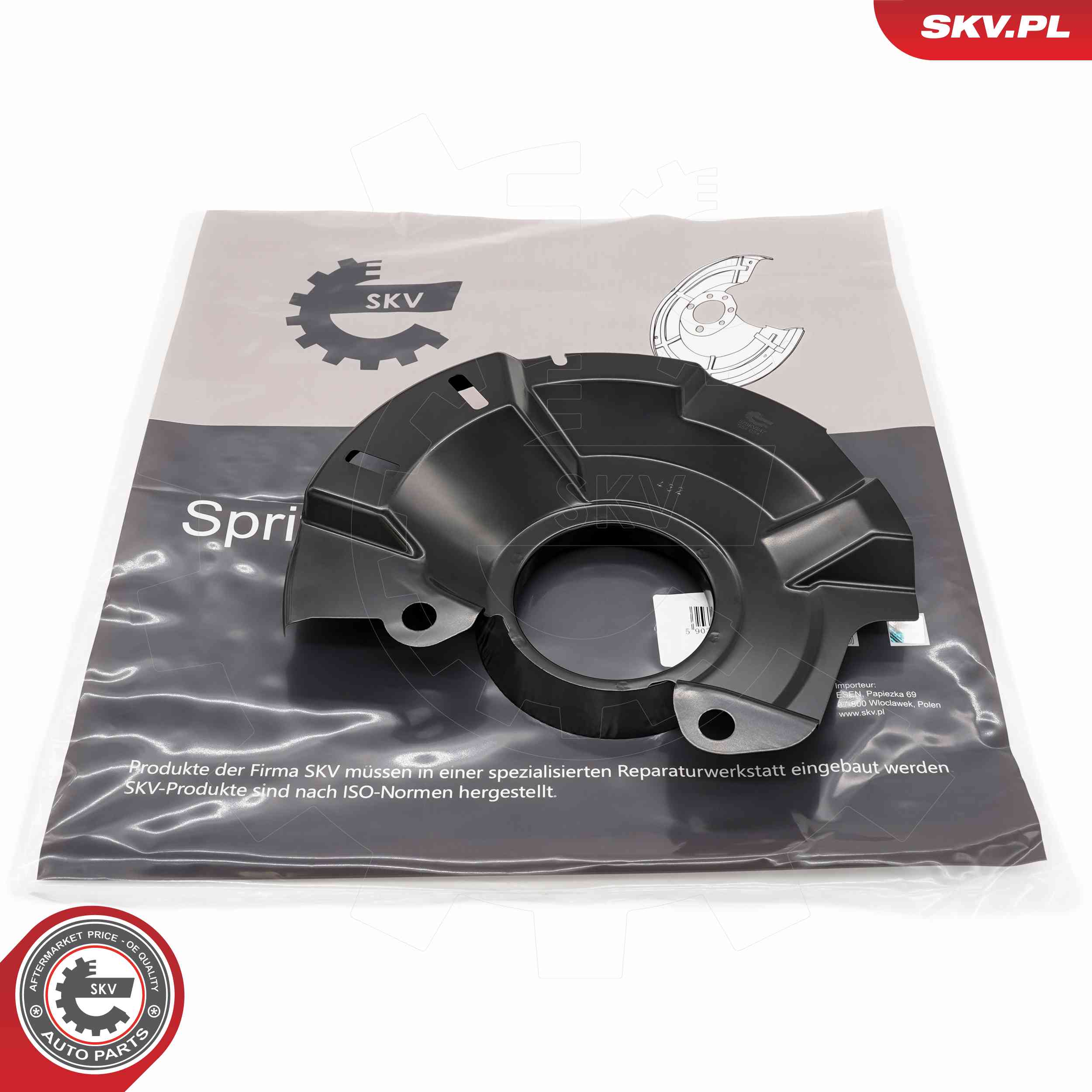 Splash Guard, brake disc  Art. 57SKV247