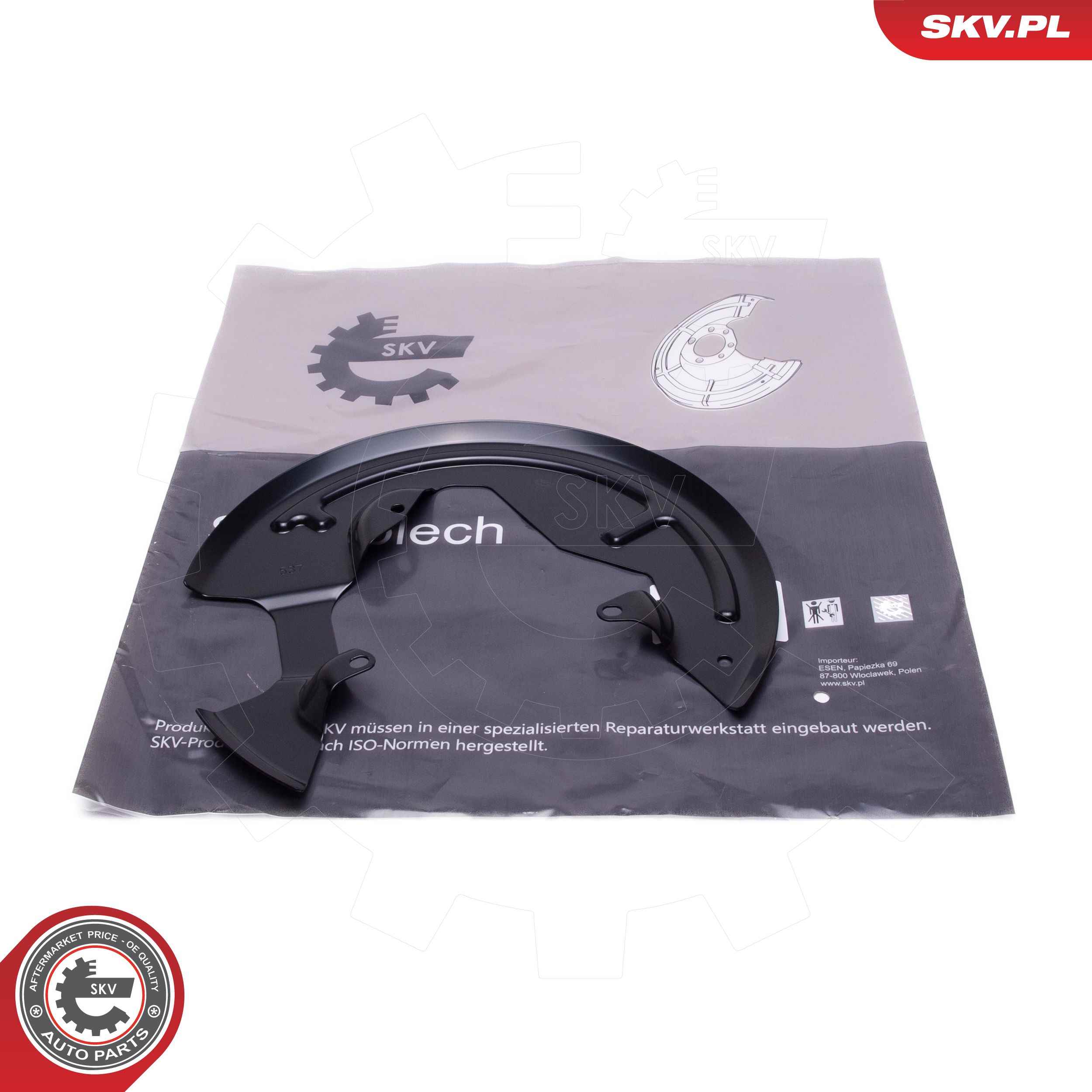 Splash Guard, brake disc  Art. 57SKV276