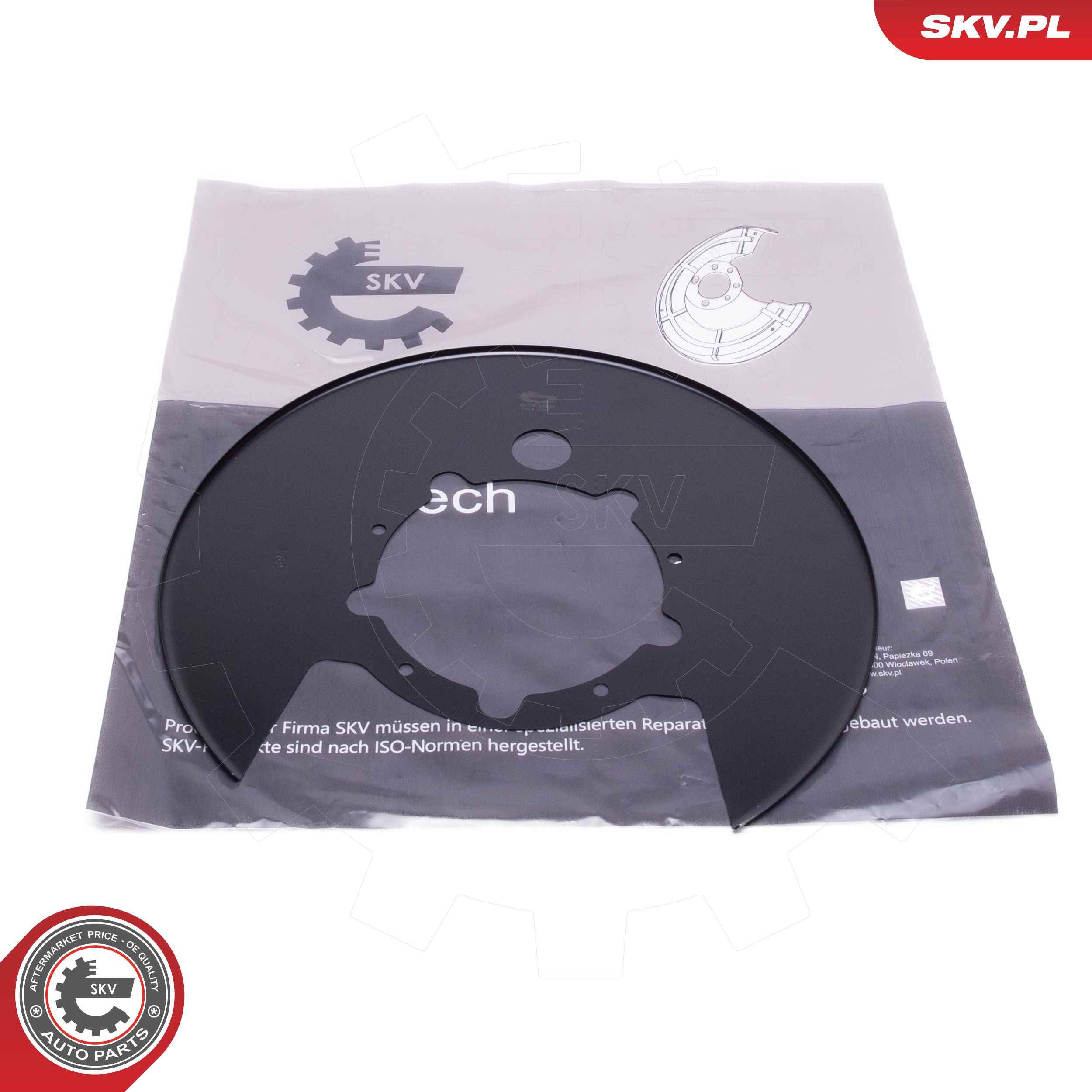 Splash Guard, brake disc  Art. 57SKV522