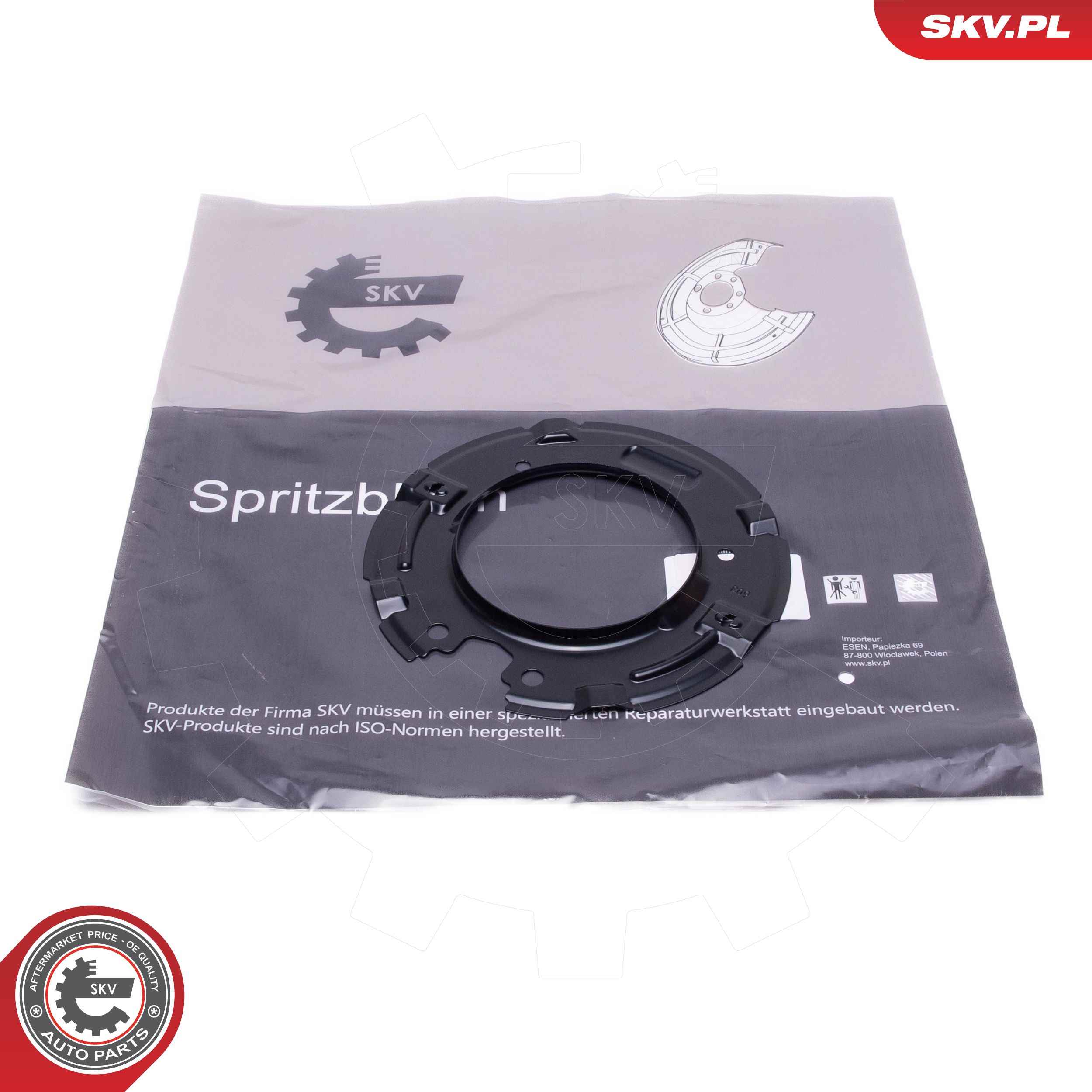 Splash Guard, brake disc  Art. 57SKV534