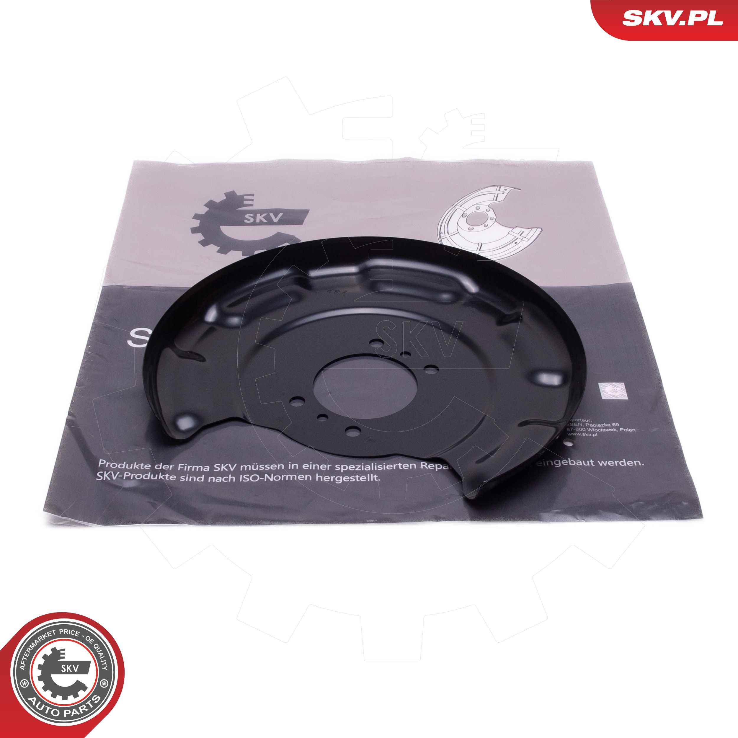 Splash Guard, brake disc  Art. 57SKV734