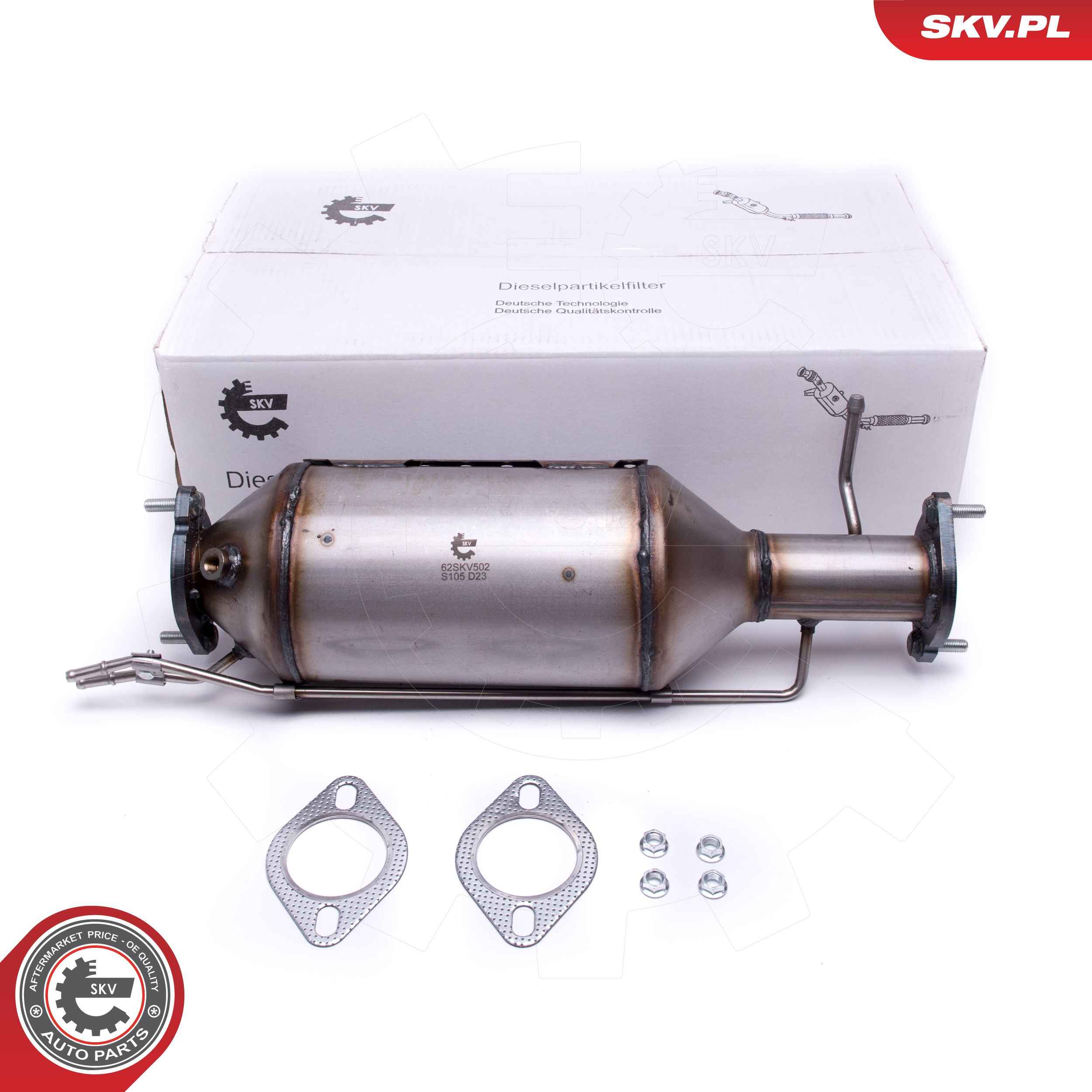 Soot/Particulate Filter, exhaust system  Art. 62SKV502