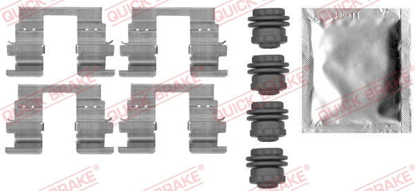 Accessory Kit, disc brake pad (Rear axle)  Art. 1090013