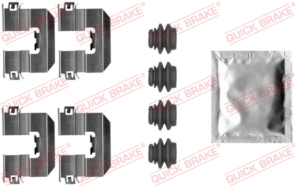 Accessory Kit, disc brake pad (Rear axle)  Art. 1090080