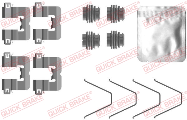 Accessory Kit, disc brake pad (Rear axle)  Art. 1090114