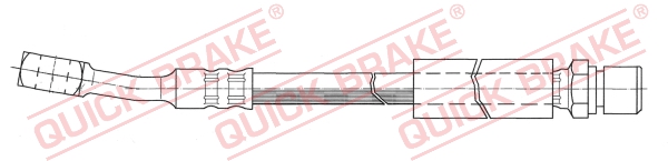 Brake Hose (Rear axle, right, Rear axle, left)  Art. 50308