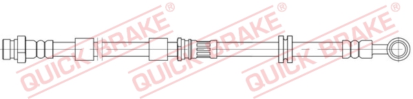 Brake Hose (Front axle, left)  Art. 58891