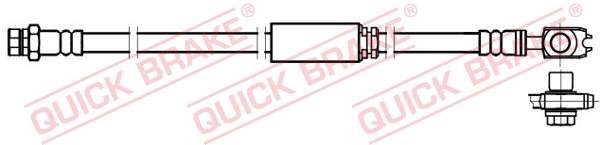 Brake Hose (595)  Art. 58893X