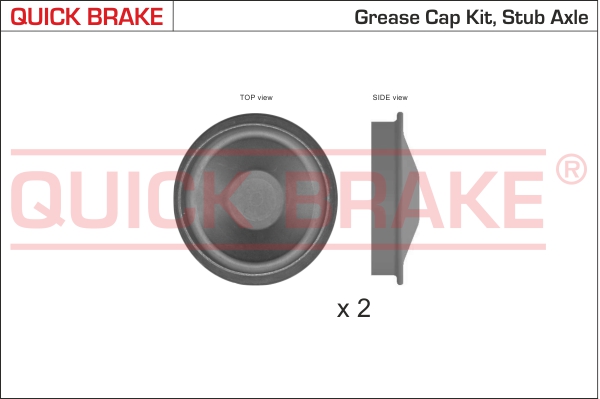 Cap, wheel bearing (Rear axle, both sides)  Art. 9828K