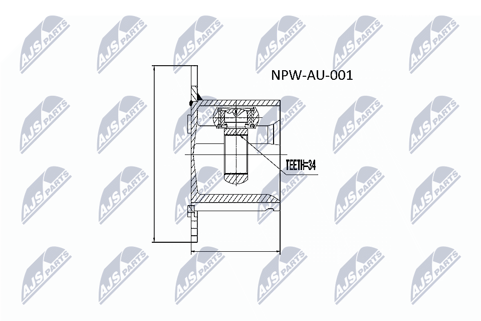 Joint Kit, drive shaft  Art. NPWAU001