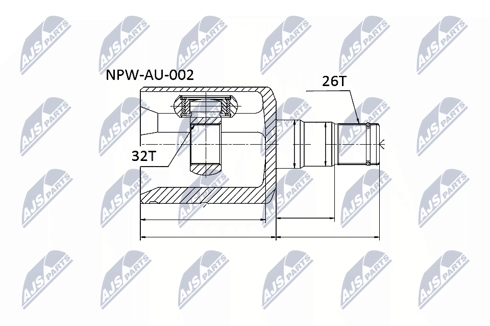 Joint Kit, drive shaft  Art. NPWAU002