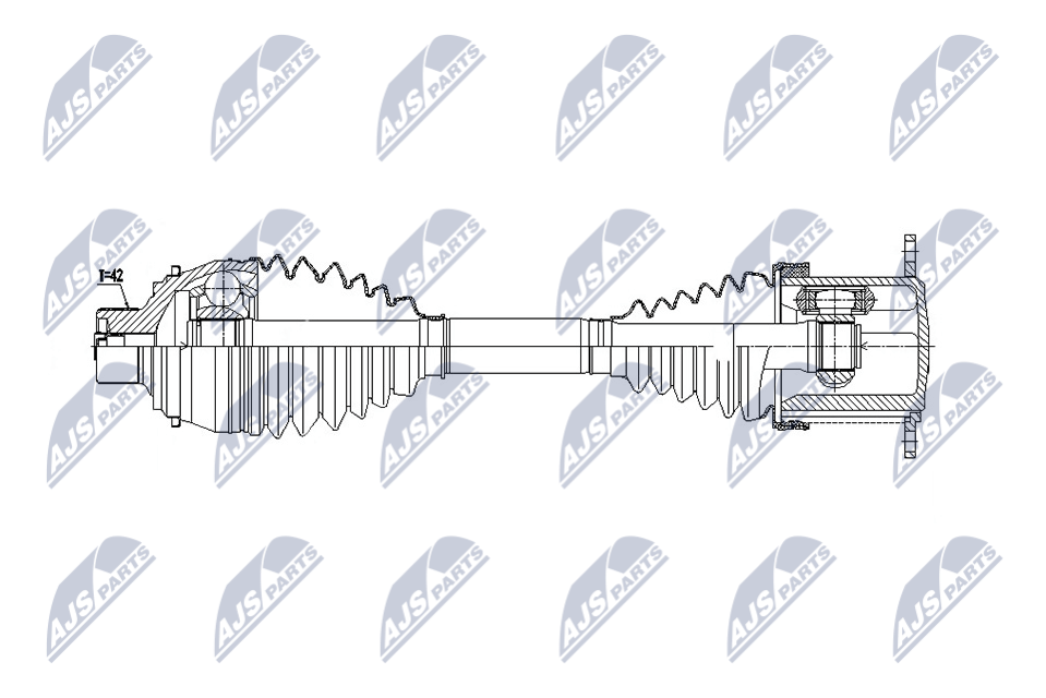 Drive Shaft  Art. NPWAU075