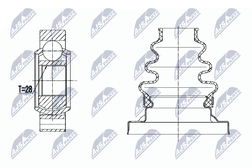 Joint Kit, drive shaft  Art. NPWBM031