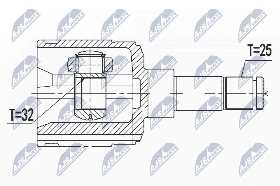 Joint Kit, drive shaft  Art. NPWCH024