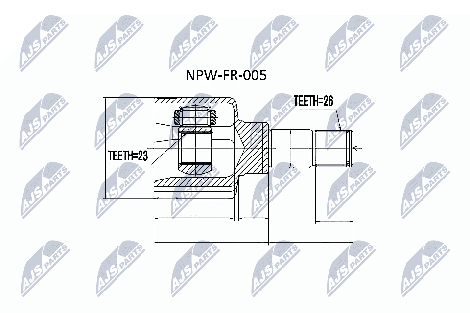 Joint Kit, drive shaft  Art. NPWFR005