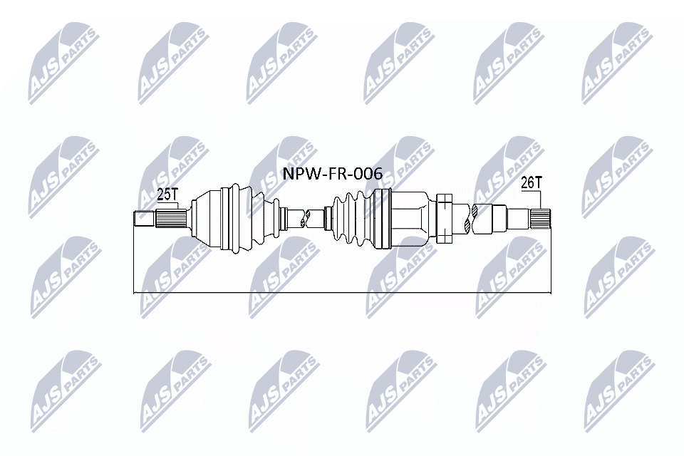 Drive Shaft  Art. NPWFR006