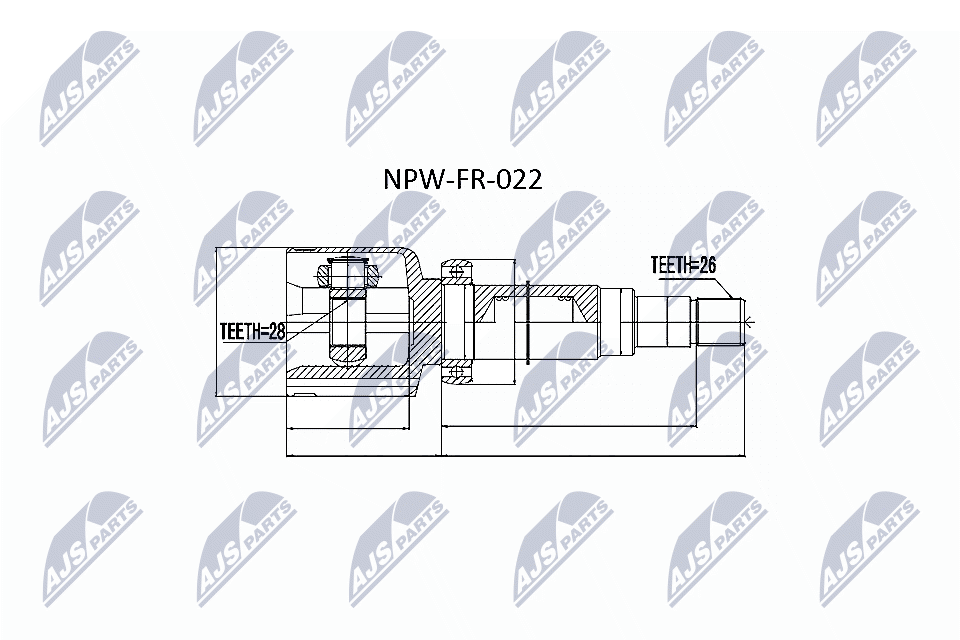 Joint Kit, drive shaft  Art. NPWFR022