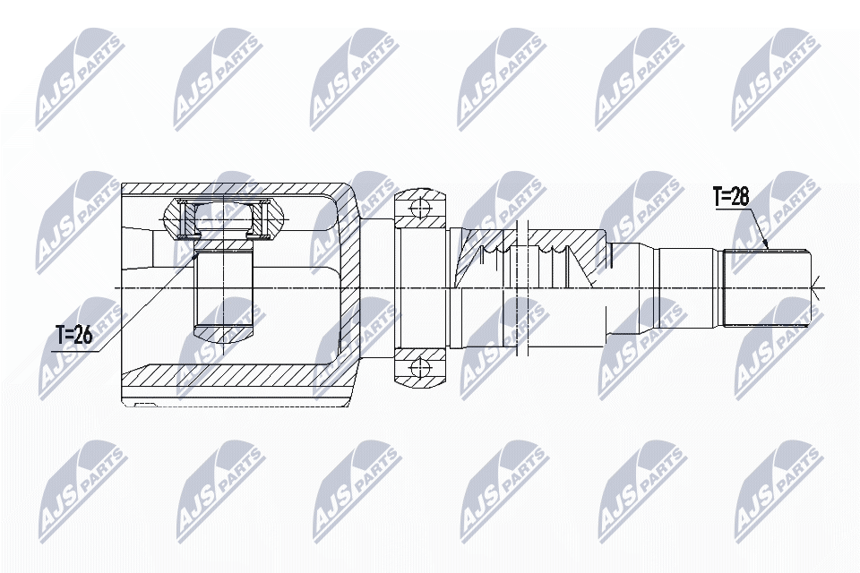 Joint Kit, drive shaft  Art. NPWFR085