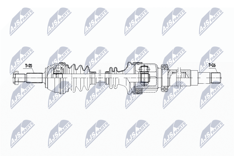 Drive Shaft  Art. NPWFR166