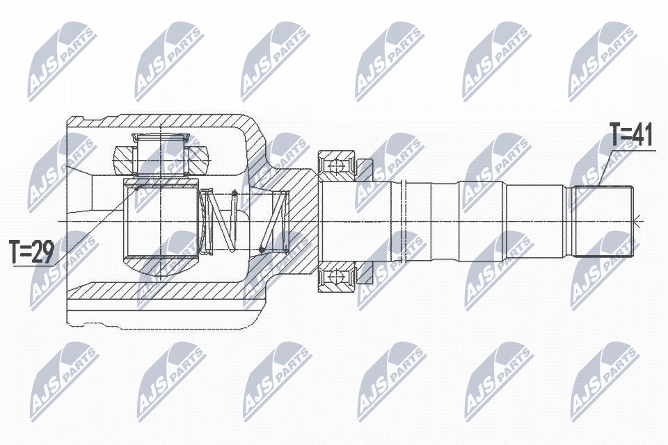 Joint Kit, drive shaft  Art. NPWFT040