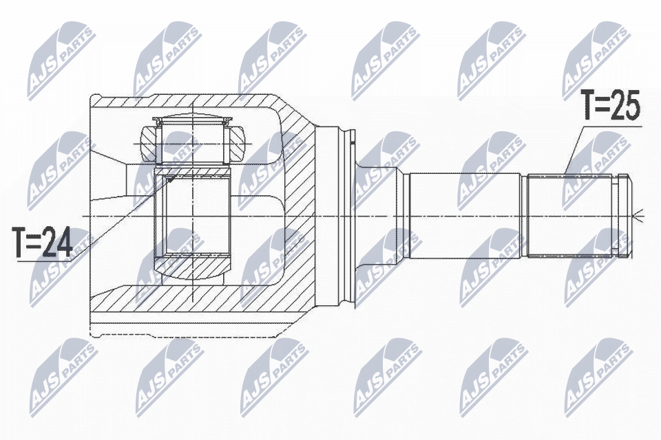 Joint Kit, drive shaft  Art. NPWFT050