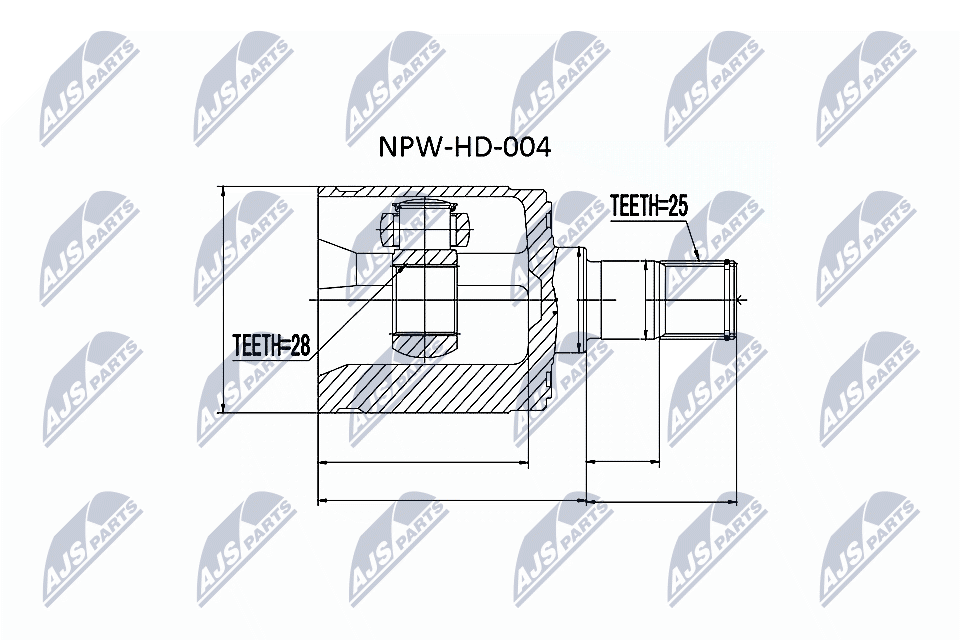 Joint Kit, drive shaft  Art. NPWHD004