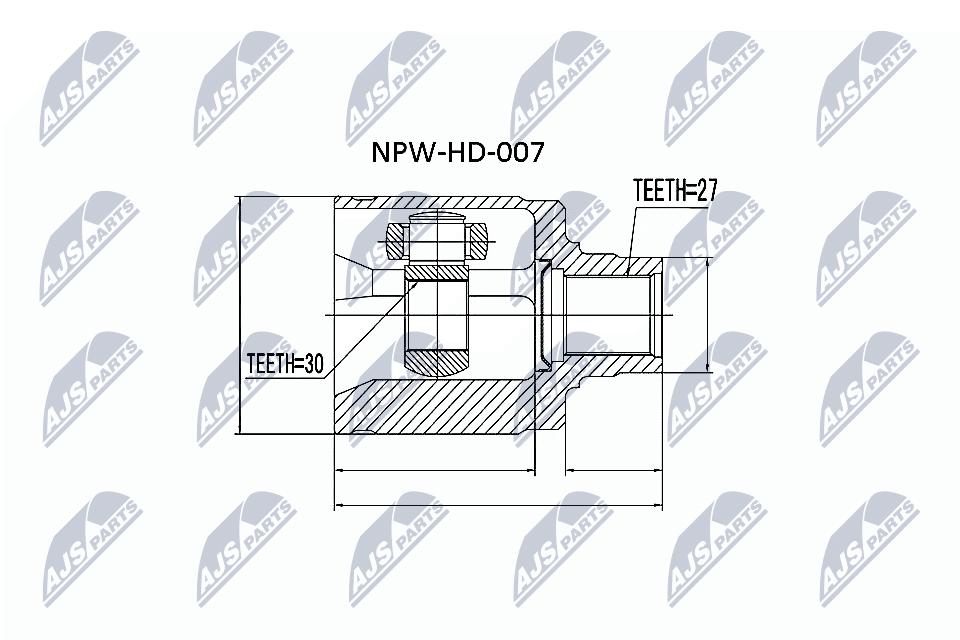 Joint Kit, drive shaft  Art. NPWHD007