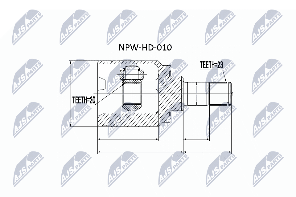 Joint Kit, drive shaft  Art. NPWHD010