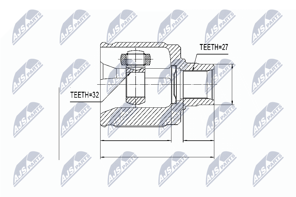 Joint Kit, drive shaft  Art. NPWHD019