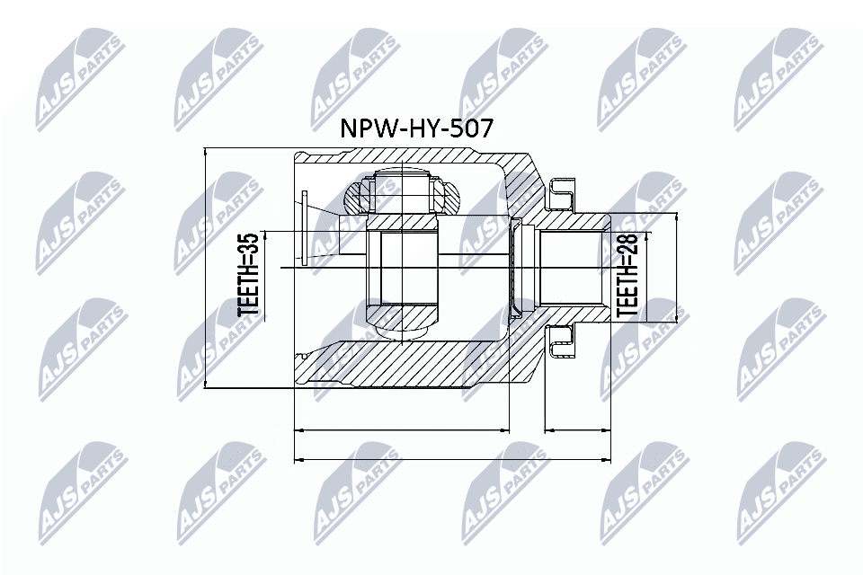 Joint Kit, drive shaft  Art. NPWHY507