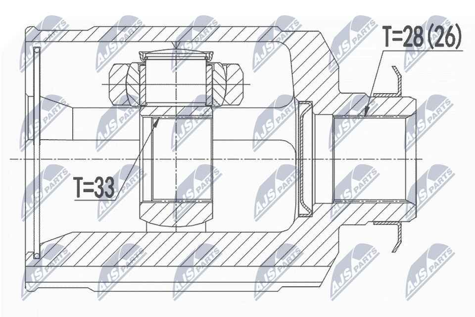 Joint Kit, drive shaft  Art. NPWHY544