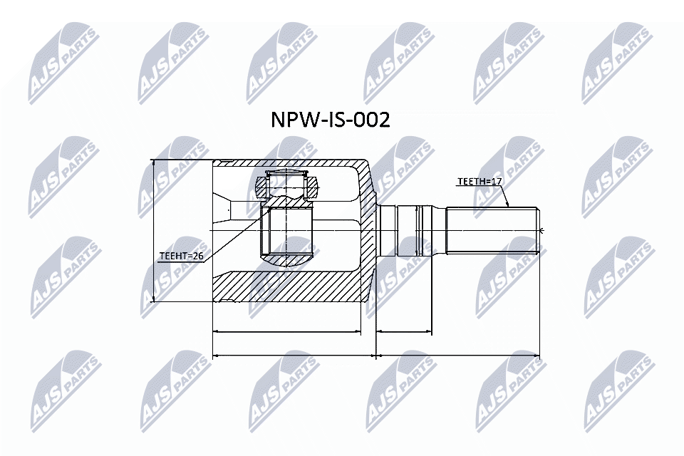 Joint Kit, drive shaft  Art. NPWIS002