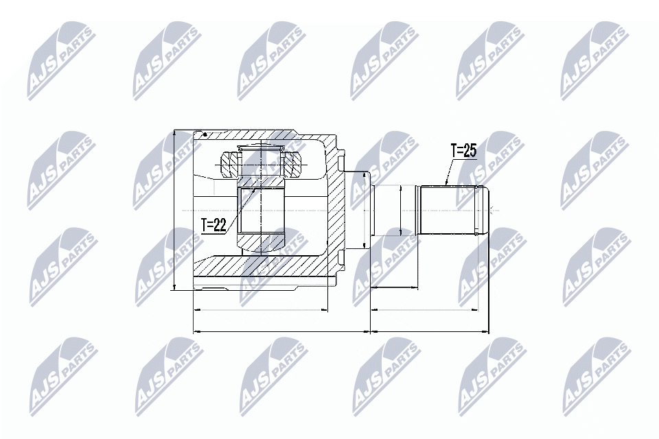 Joint Kit, drive shaft  Art. NPWKA314