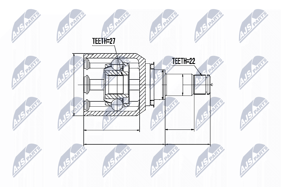 Joint Kit, drive shaft  Art. NPWME007