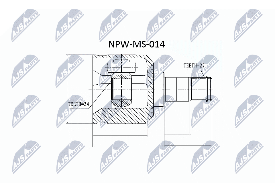 Joint Kit, drive shaft  Art. NPWMS014