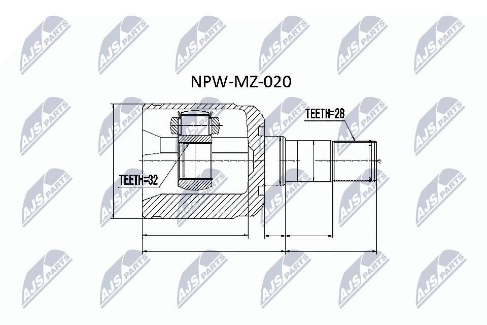 Joint Kit, drive shaft  Art. NPWMZ020