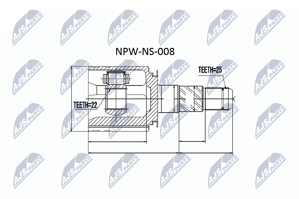 Joint Kit, drive shaft  Art. NPWNS008