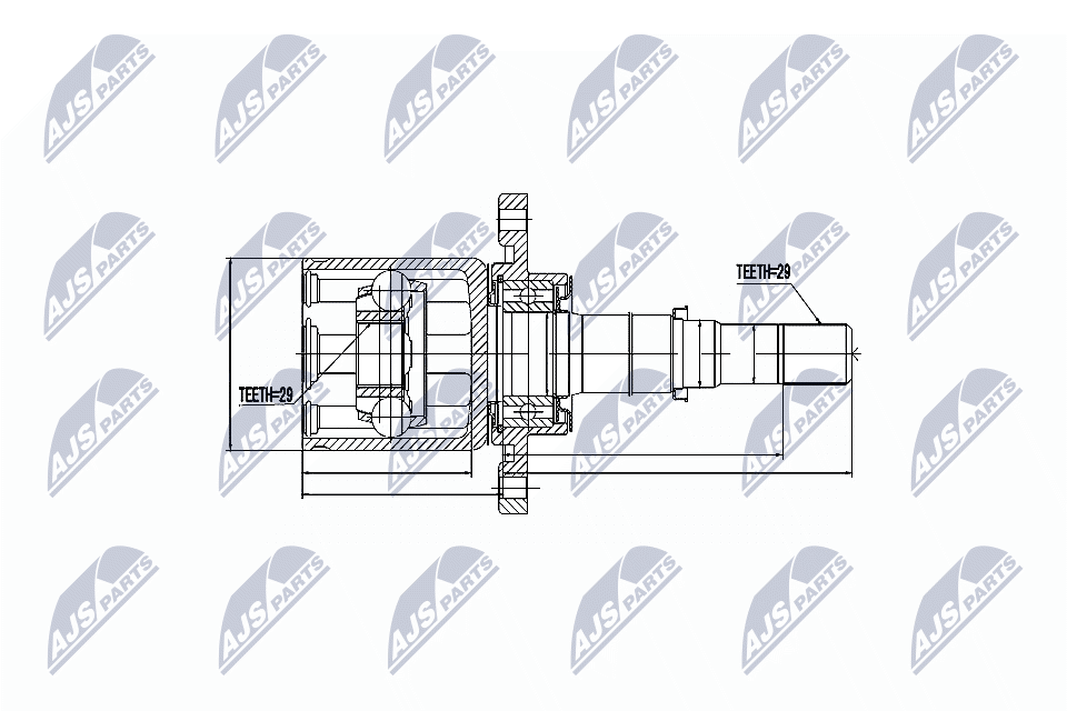 Joint Kit, drive shaft  Art. NPWNS045