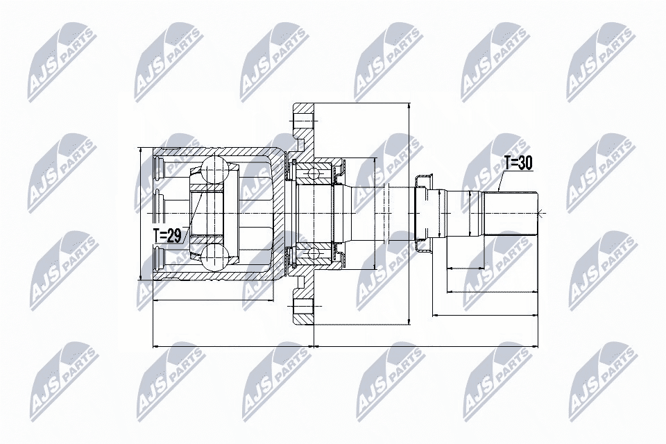 Joint Kit, drive shaft  Art. NPWNS051