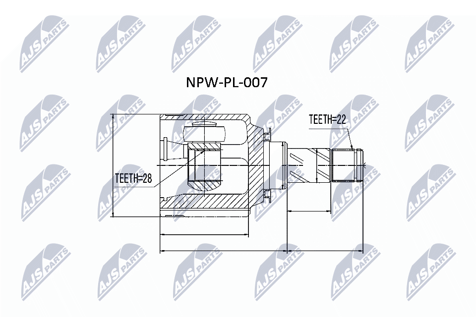 Joint Kit, drive shaft  Art. NPWPL007