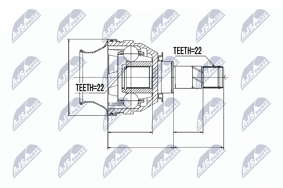 Joint Kit, drive shaft  Art. NPWPL026