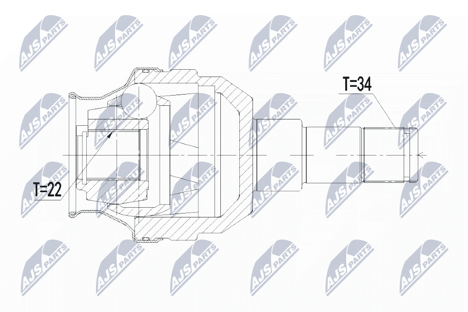 Joint Kit, drive shaft  Art. NPWPL052